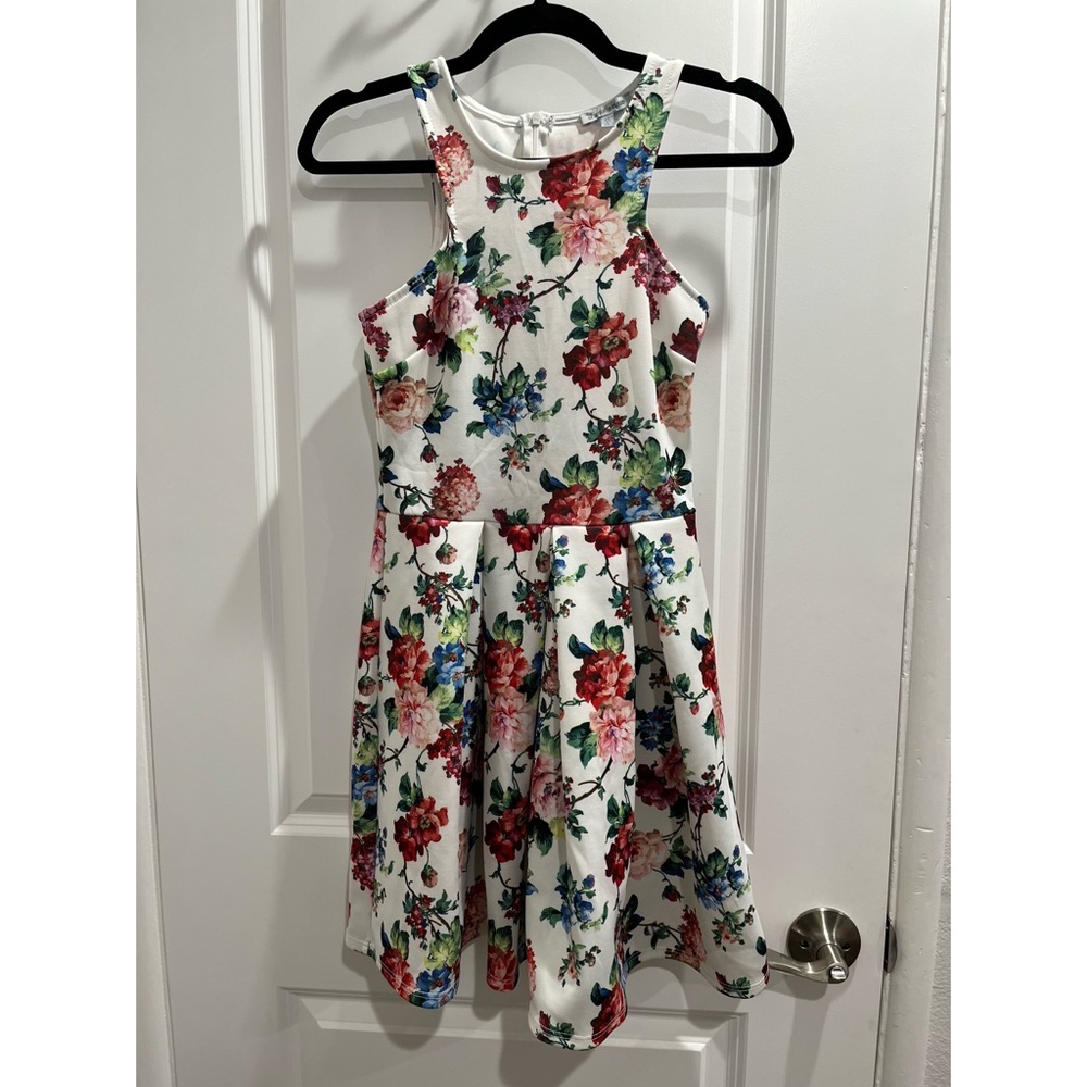 Floral fit and flare dress